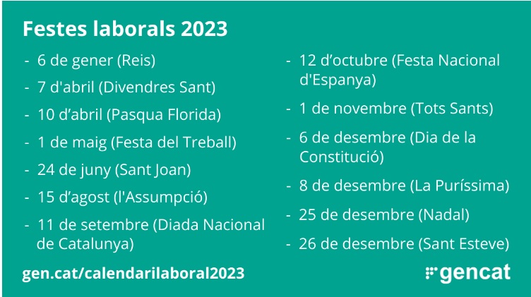 Calendario Laboral 2023